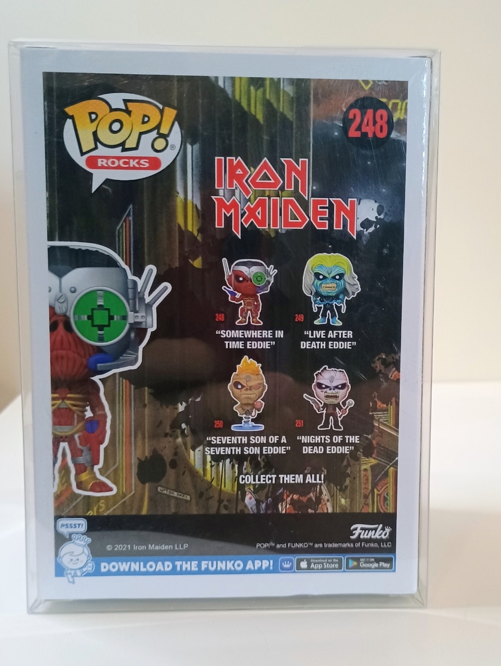 Funko Pop! Rocks Iron Maiden "Somewhere In Time Eddie" - Orange, Silver & Green - Picture 2 of 5